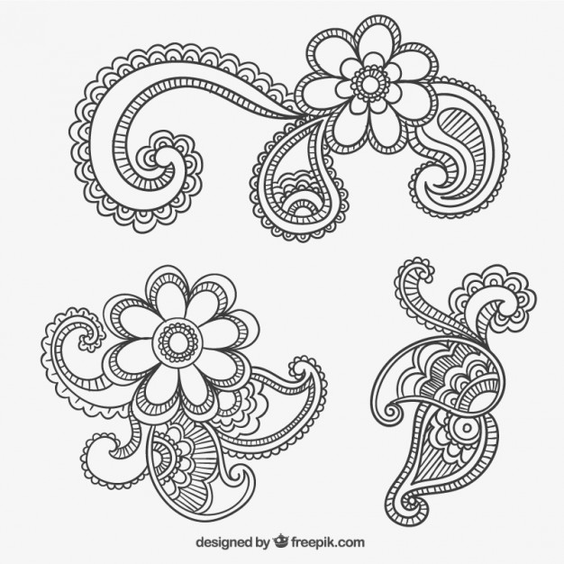 626x626 Paisley Ornaments Vector Free Vector Download In .ai, .eps, .svg