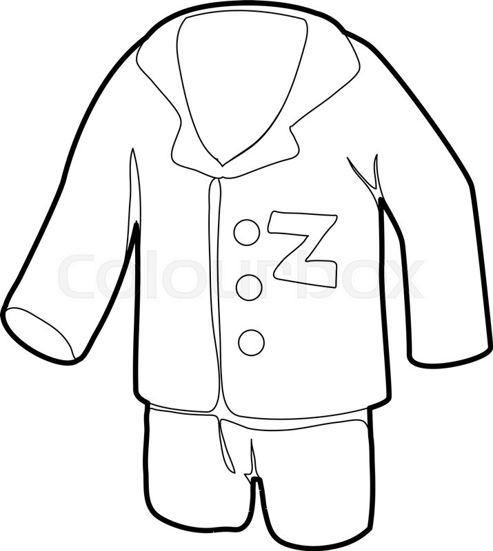 715x800 Pajamas Icon. Outline Illustration Of Pajamas Vector Icon For Web