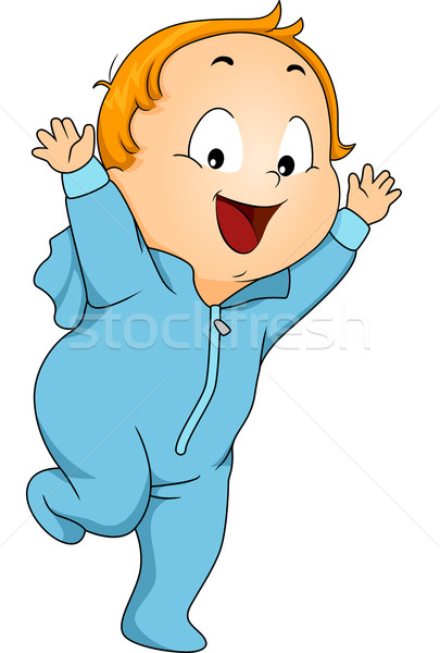 405x600 Footie Pajama Vector Illustration Lenm ( 4282575) Stockfresh