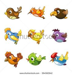 236x246 Lindos En Vector. Conjunto De Dibujos Animados, Quince