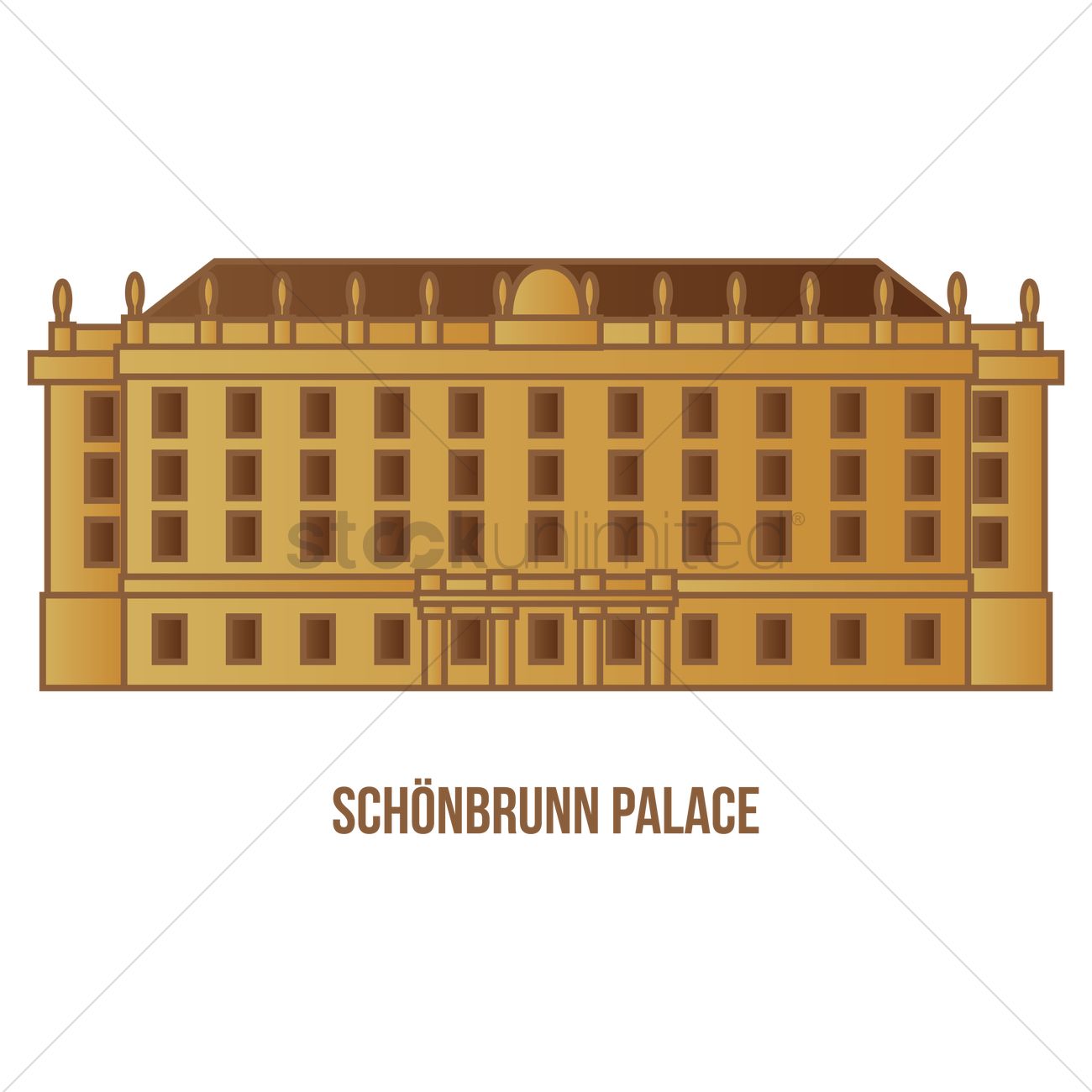 1300x1300 Schonbrunn Palace Vector Image