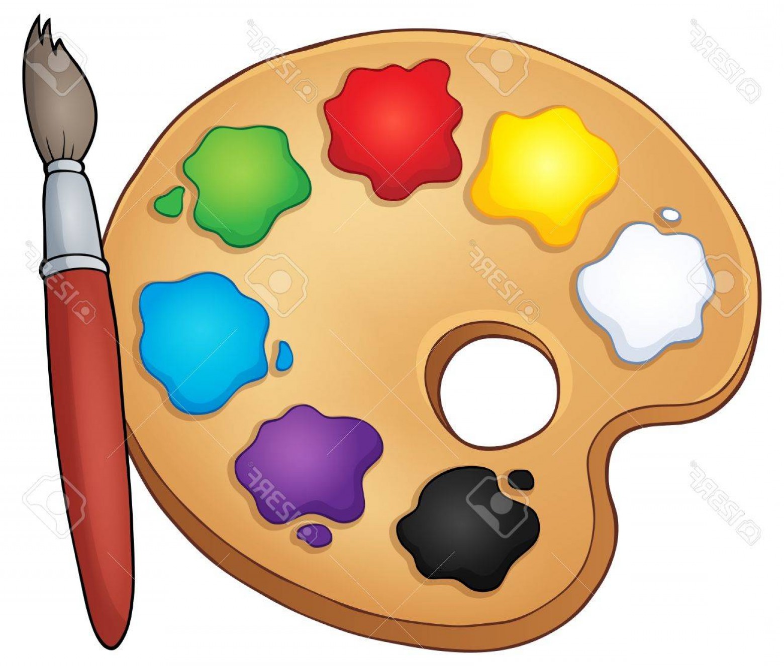 1560x1327 Paint Palette Vector Art Geekchicpro