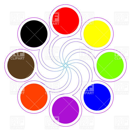453x453 Round Color Palette Vector Image Vector Artwork Of Backgrounds
