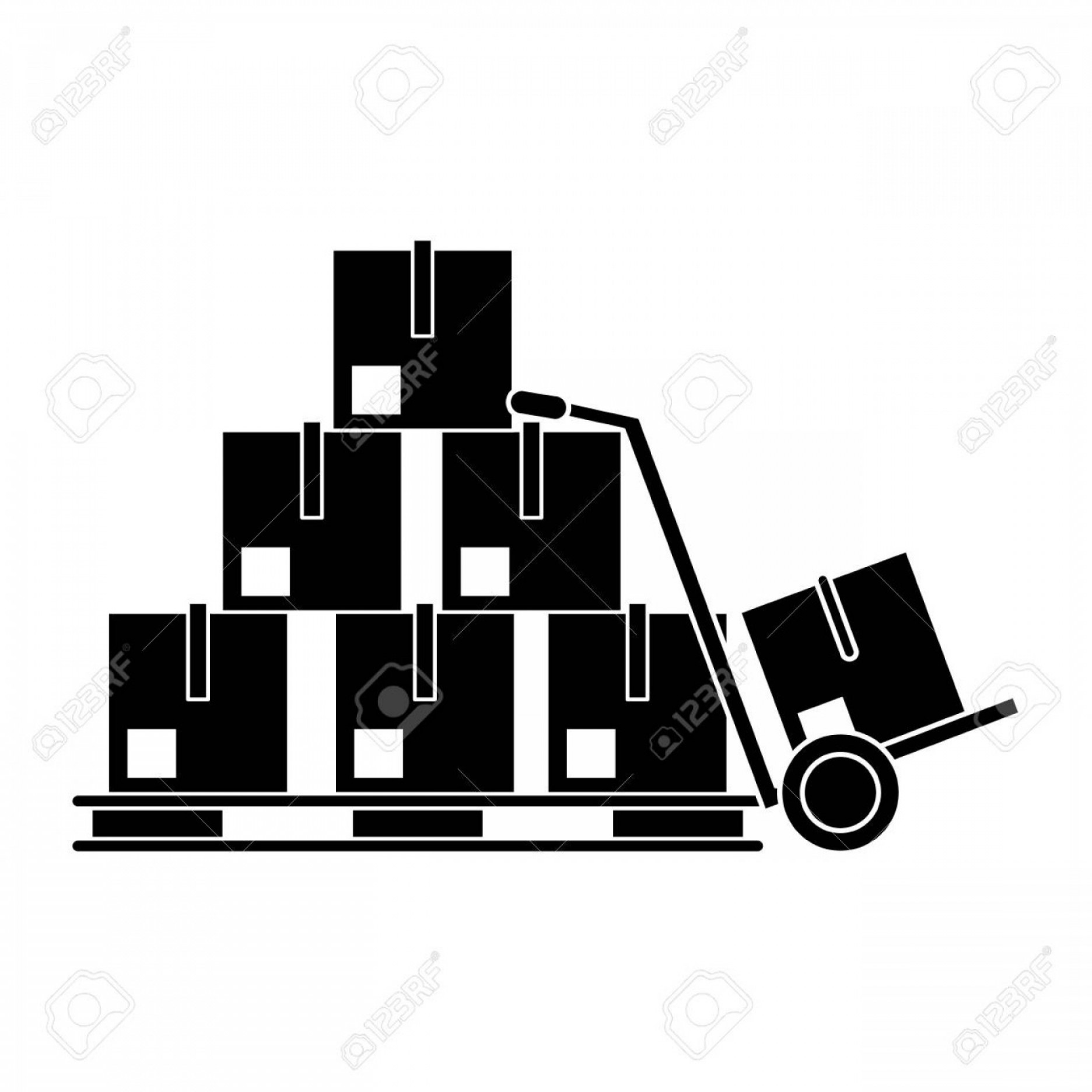 1872x1872 Photostock Vector Boxes On Pallet Icon Vector Illustration Graphic
