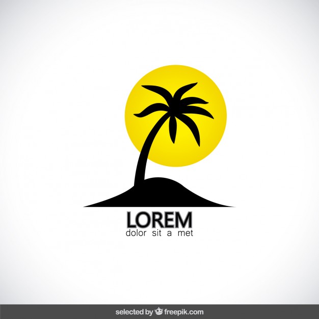 626x626 Palm Tree Logo Vector Free Download