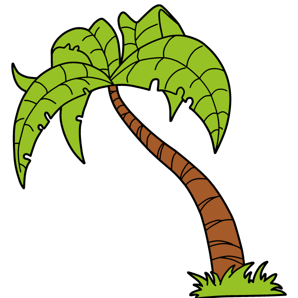 600x600 Palm Tree Silhouettes Vector Free 123freevectors