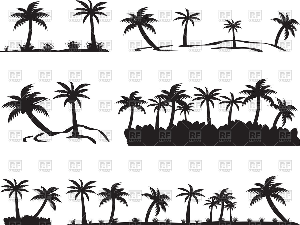 1200x899 Tropical Islands With Palm Trees Vector Image Vector Artwork Of