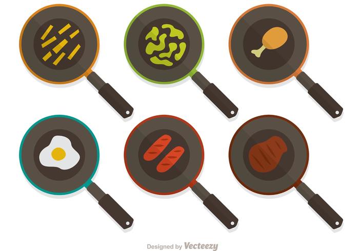 700x490 Frying Pan Vector Pack