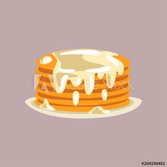 236x236 Mixed Berry Pancake Vector Illustration Pancakes In Paradise