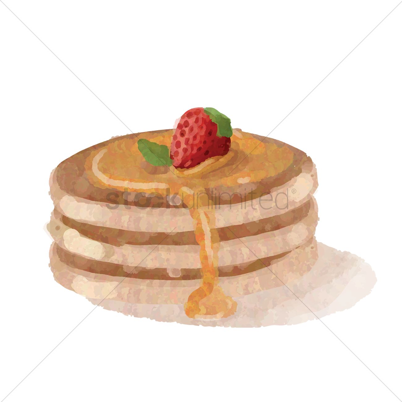 1300x1300 Pancake Vector Image
