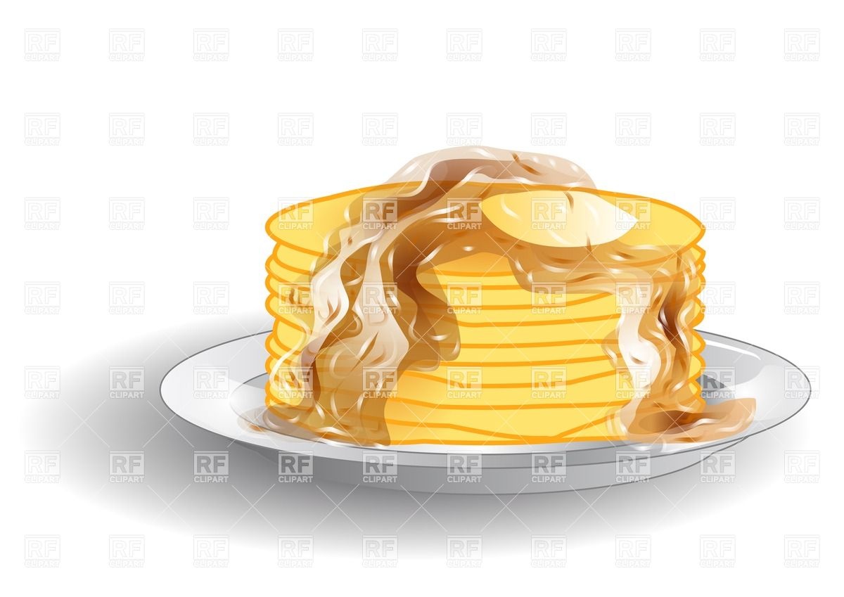 1200x849 Stack Of Pancakes With Syrup On The Plate Vector Image Vector