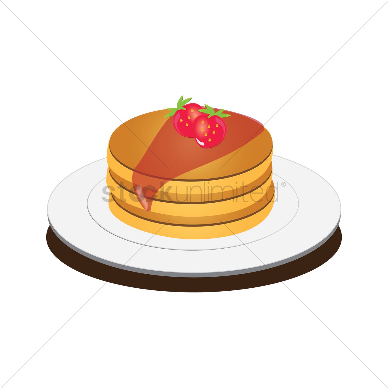 1300x1300 Free Pancake Vector Image