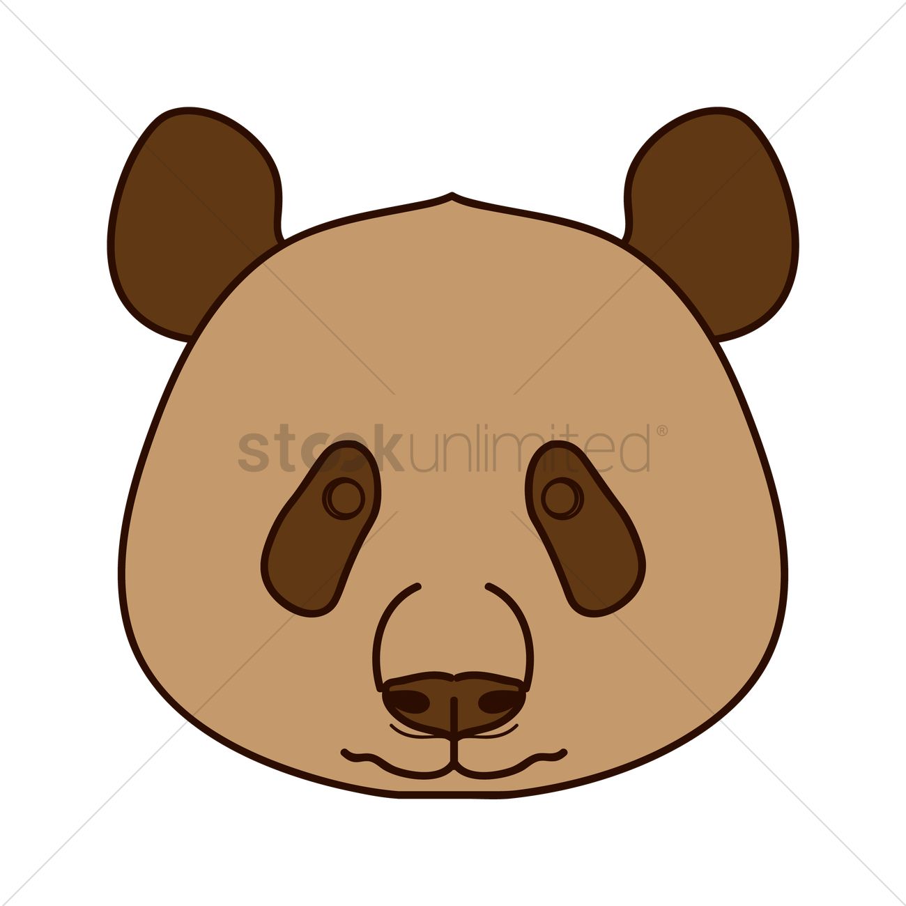 1300x1300 Panda Bear Vector Image