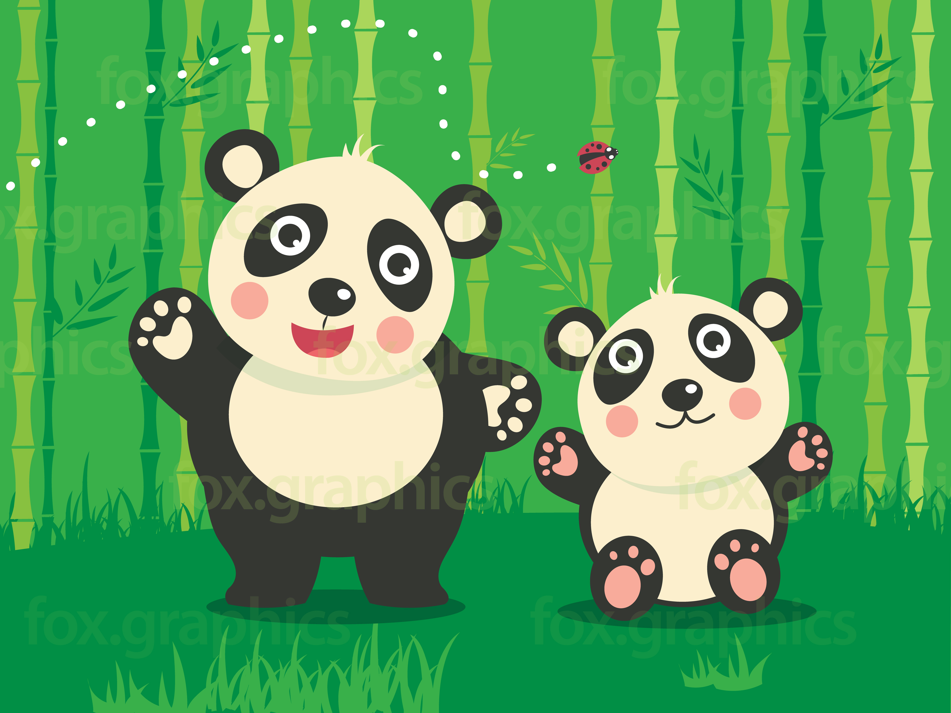 3840x2880 Panda Bear Vector