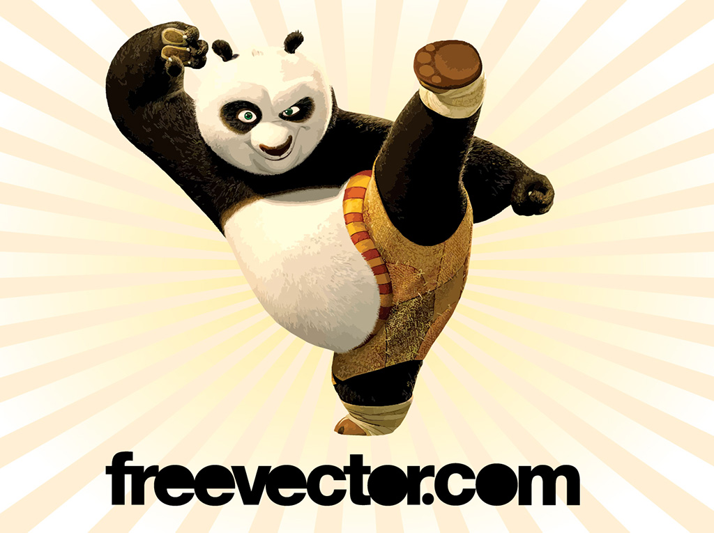 1024x765 Kung Fu Panda Vector Vector Art Amp Graphics