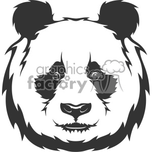 300x300 Royalty Free Panda Head Vector Art 403167 Vector Clip Art Image
