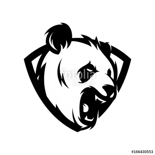 500x500 Panda Vector Logo Illustration Stock Image And Royalty Free