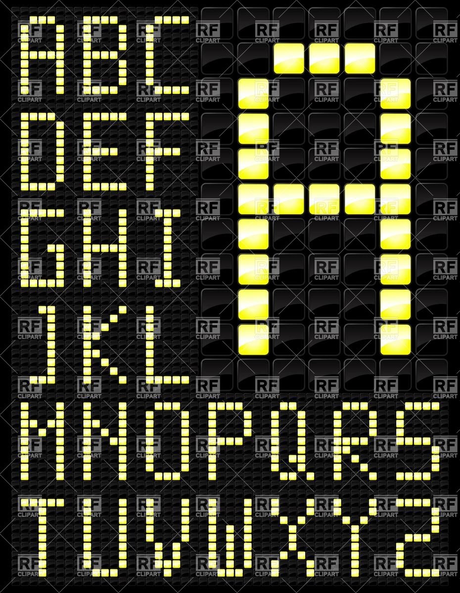 930x1200 Scoreboard Alphabet