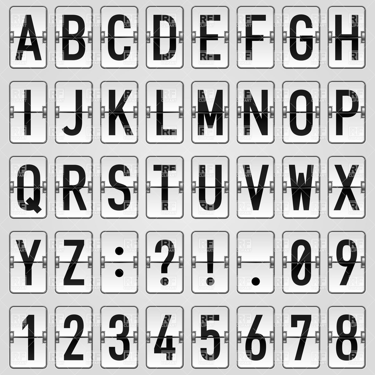 1200x1200 Scoreboard Alphabet