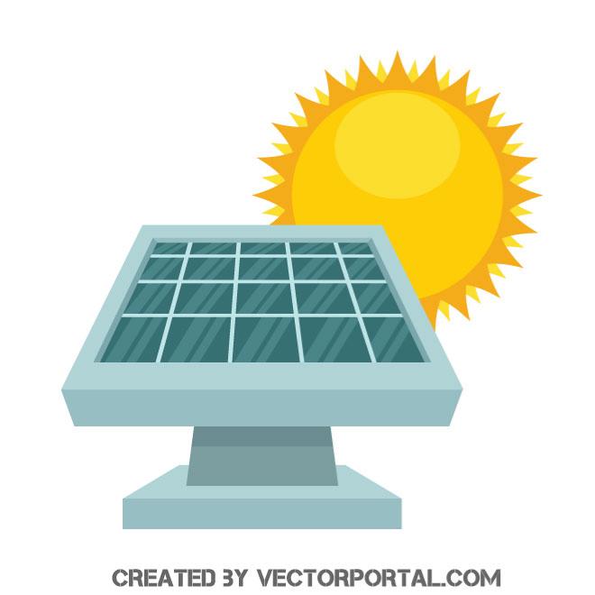 660x660 Solar Panel Vector Graphics