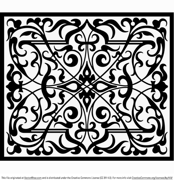 580x608 Decorative Ornamental Panel