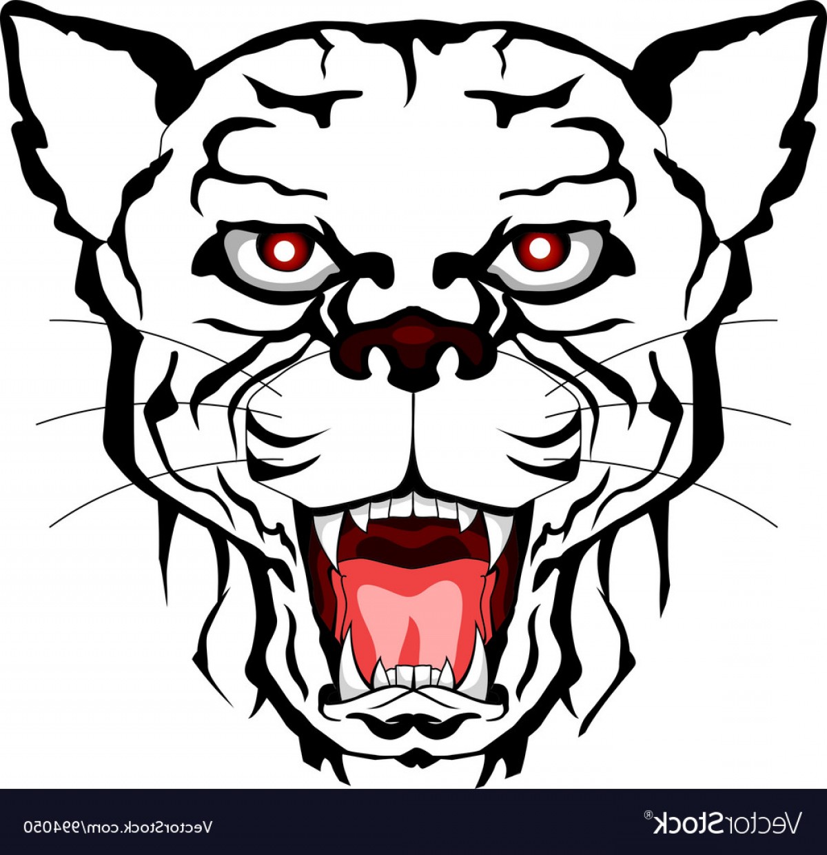1200x1240 Tribal Panther Head Vector Shopatcloth
