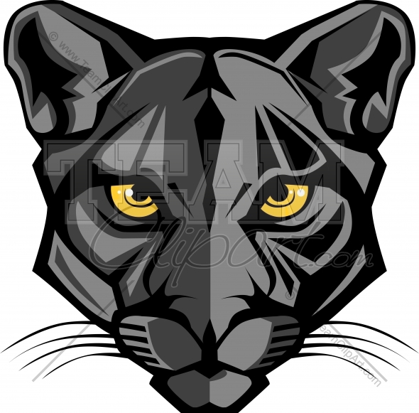 590x581 Clipart Panther Head Image. Easy To Edit Vector Format.