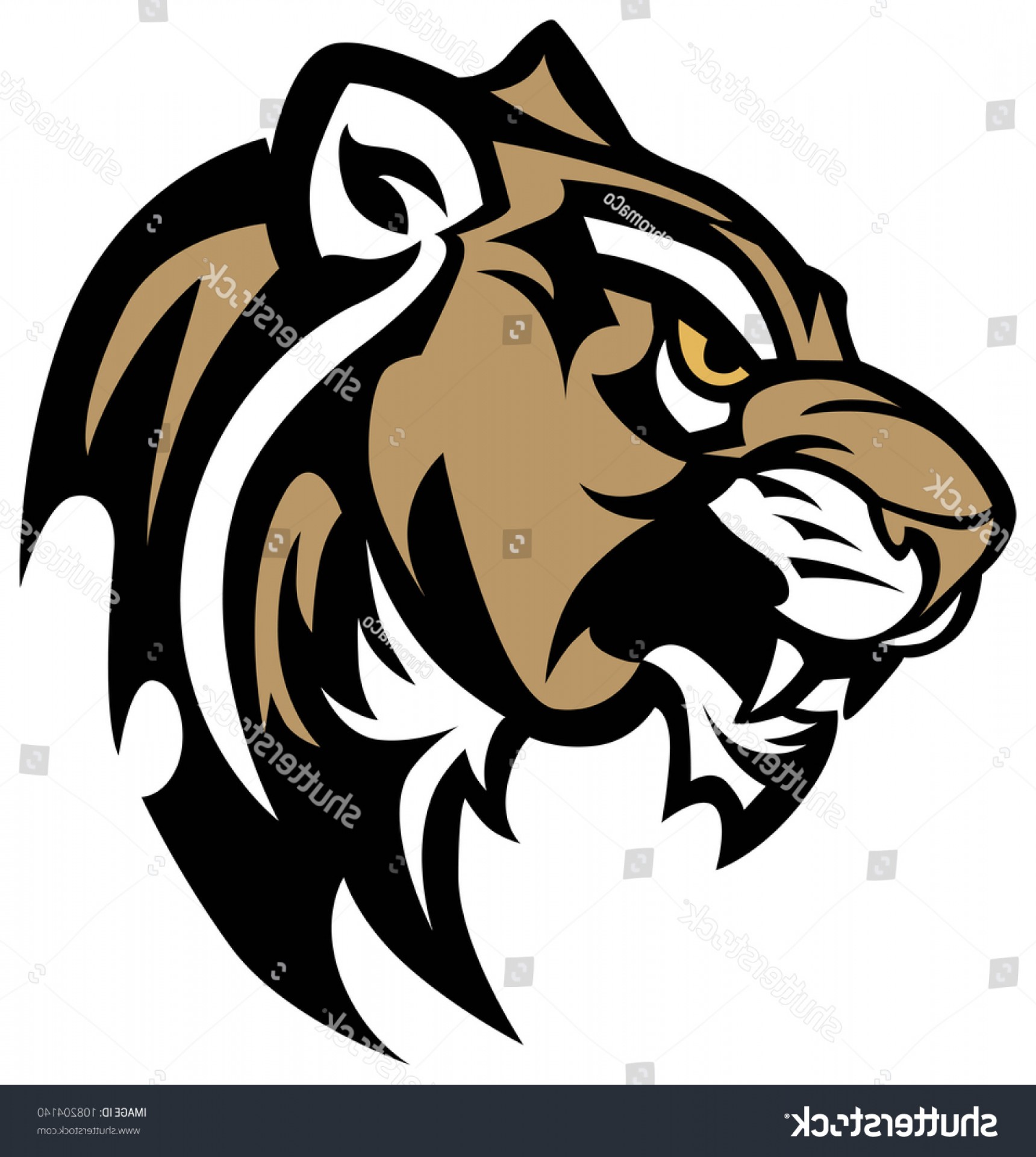 1720x1920 Cougar Panther Wildcat Mascot Head Vector Rongholland