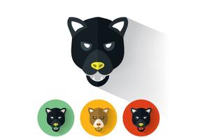 286x200 Panther Head Free Vector Art