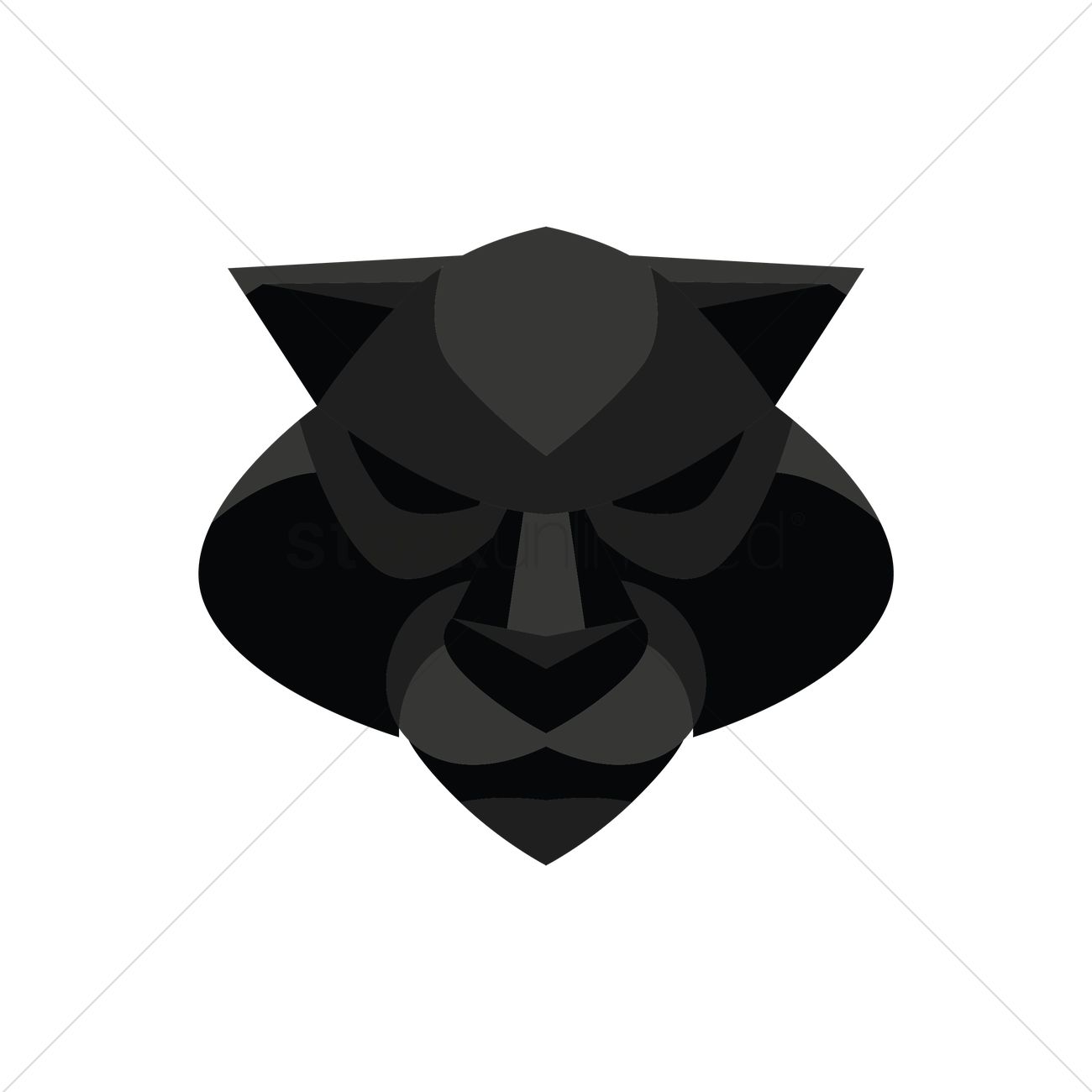 1300x1300 Panther Head Vector Image