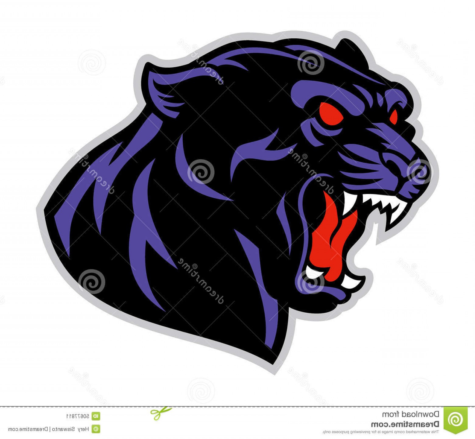1560x1442 Stock Illustration Black Panther Head Vector Image Lazttweet