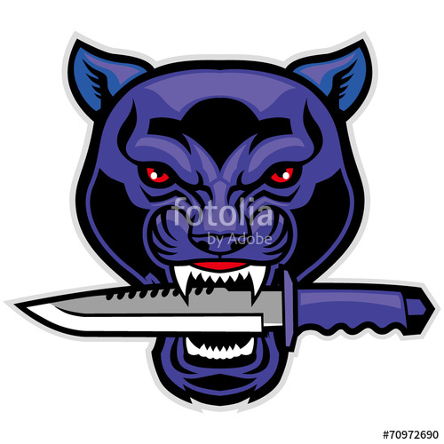 500x500 Black Panther Head Stock Image And Royalty Free Vector Files On