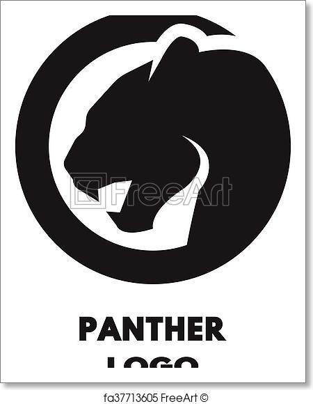 450x580 Free Art Print Of Silhouette Of The Panther Logo. Silhouette Of