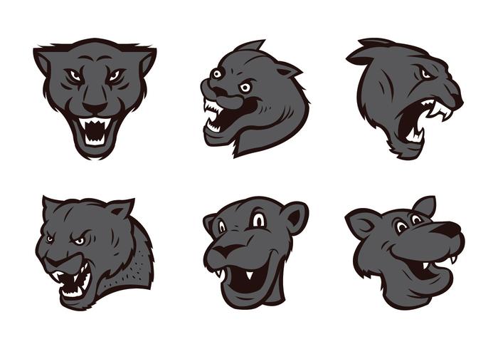 700x490 Panthers Logo Vector Set