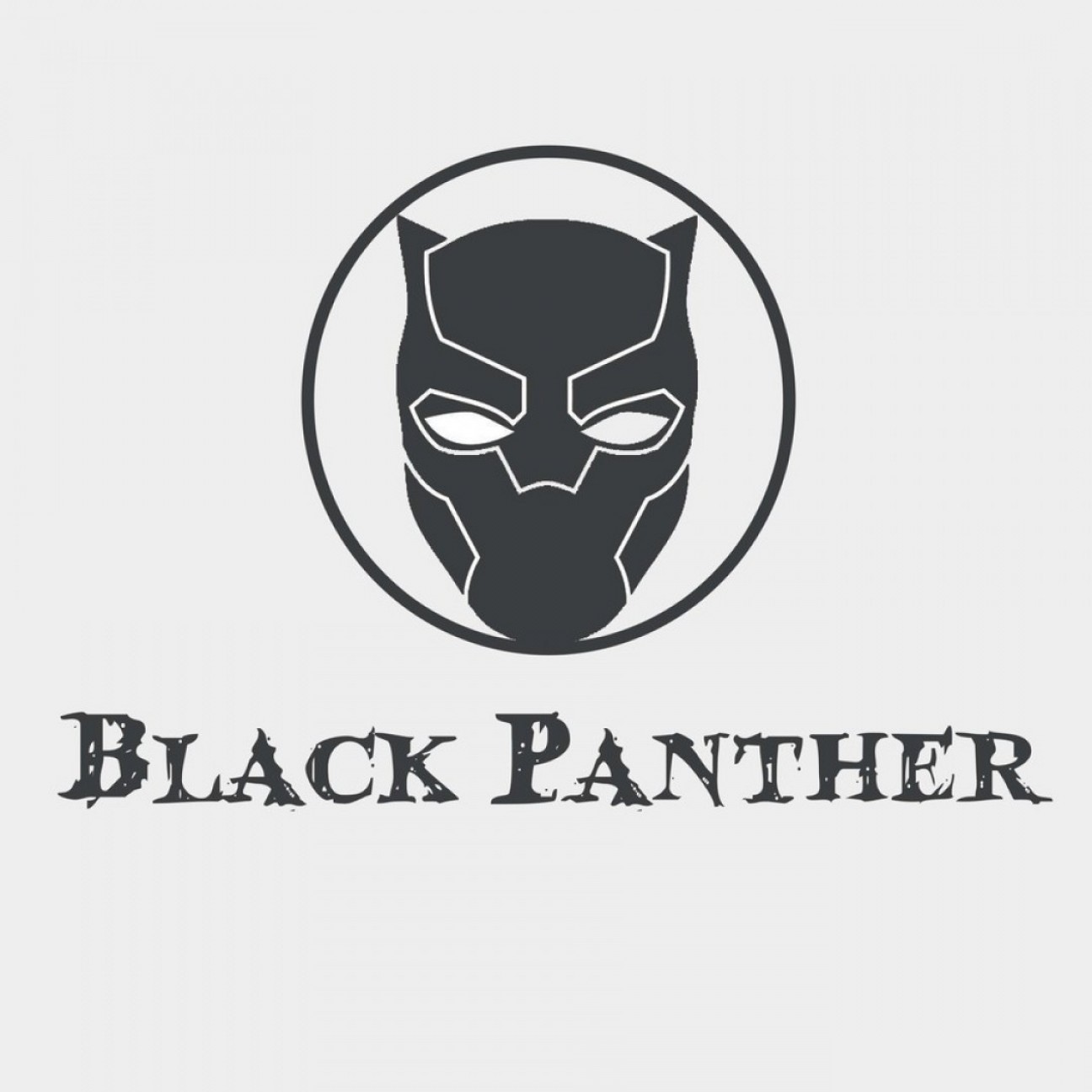 1296x1296 Vector Black Panther Face Logo Byentry Createmepink