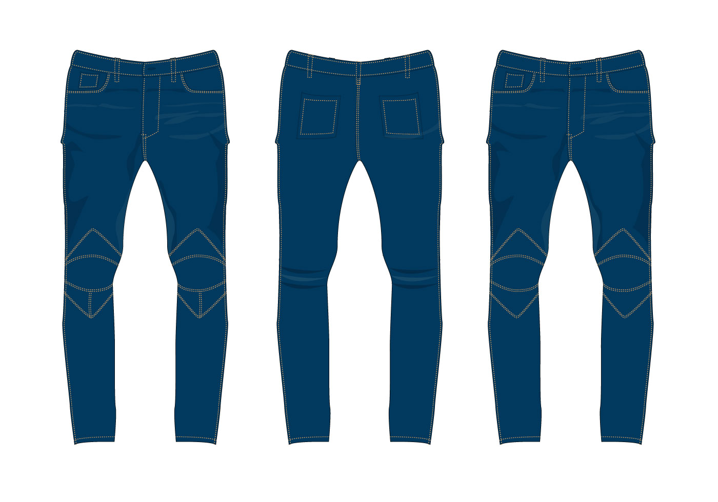 1400x980 Free Jeans Pants Vector