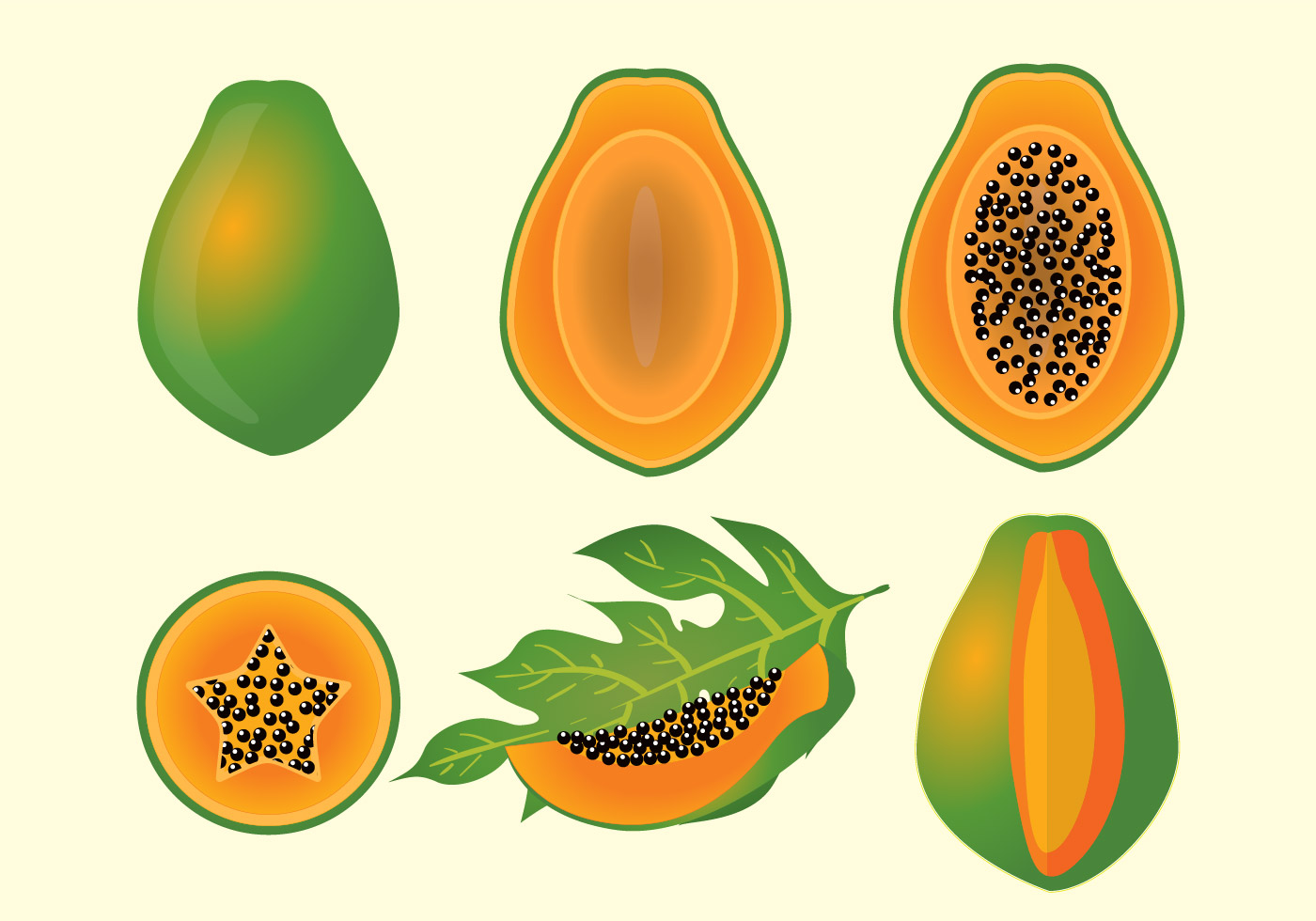 1400x980 Papaya Fruit Free Vector Art