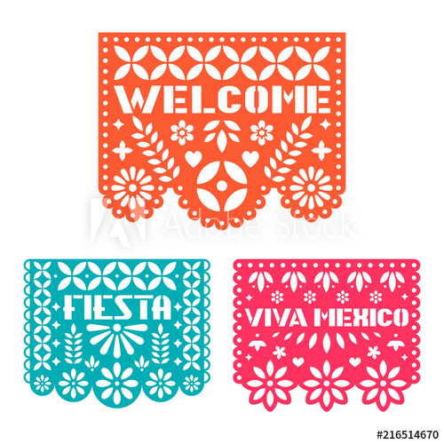 500x500 Paper Greeting Card With Cut Out Flowers, Shapes And Text. Papel