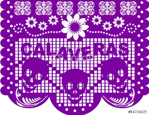 500x387 Vector Papel Picado De Muertos Curaderos And Heritage