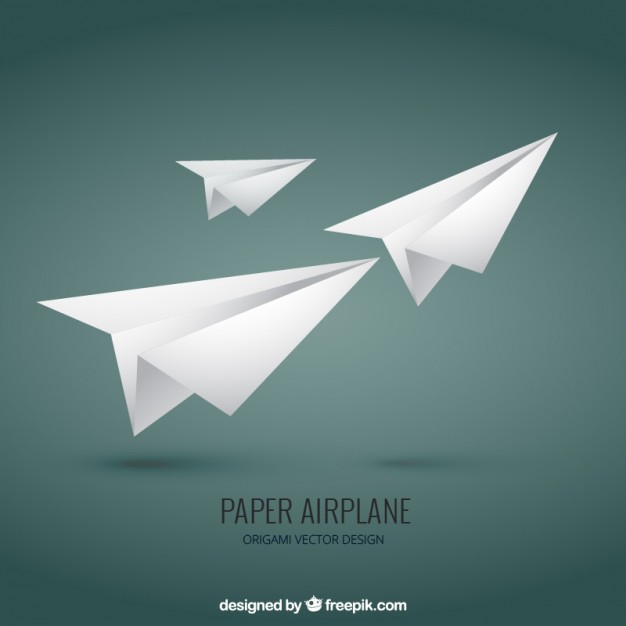 626x626 Paper Airplane Vector Premium Download