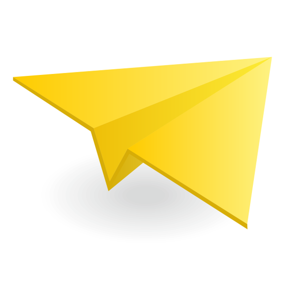 570x570 Paper Airplane Vector