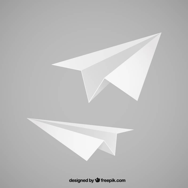 626x626 Paper Airplanes Illustration Vector Free Download