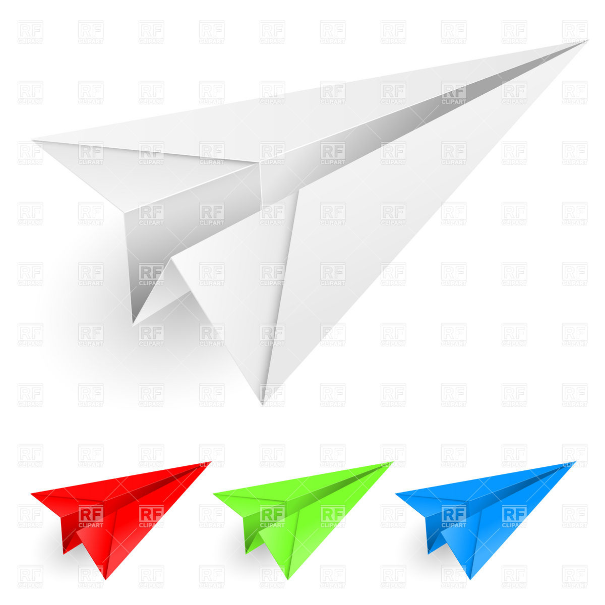 1200x1200 Colorful Paper Airplanes Vector Image Vector Artwork Of Objects