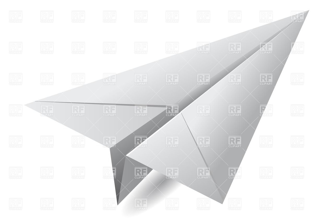 1200x849 White Paper Airplane Vector Image Vector Artwork Of Objects
