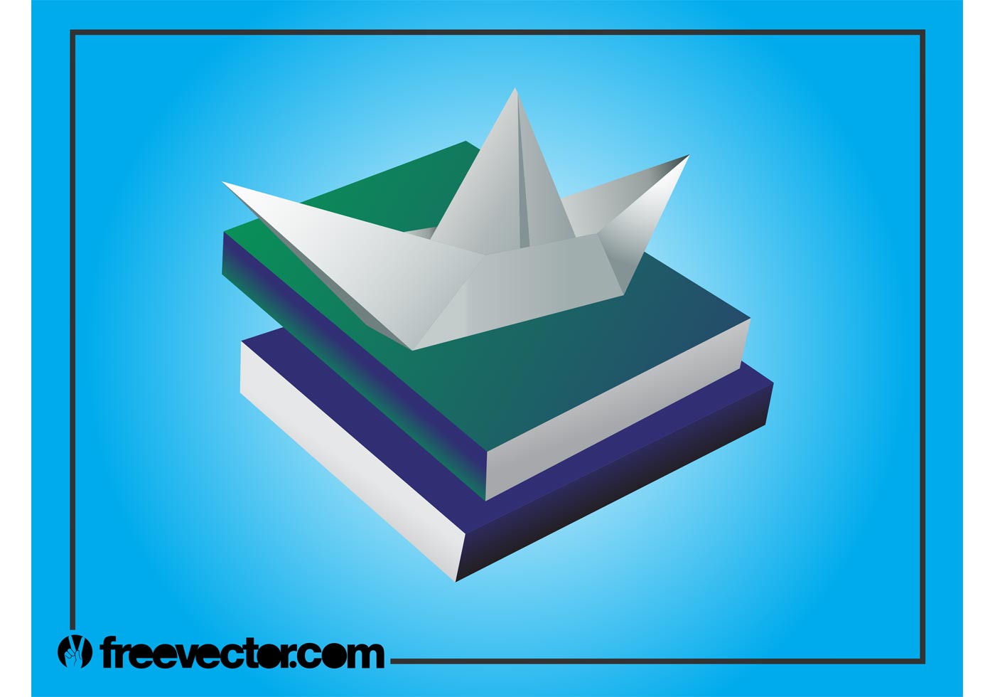 1400x980 Paper Boat Free Vector Art