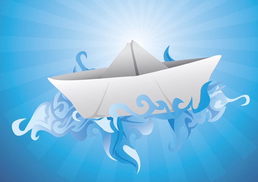 850x600 Paper Ship Vector Art Amp Graphics