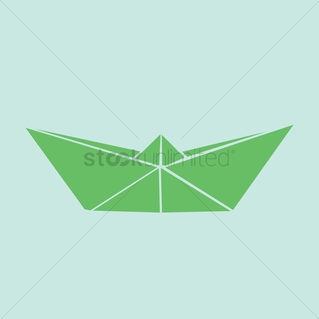 1300x1300 Free Paper Boat Vector Image
