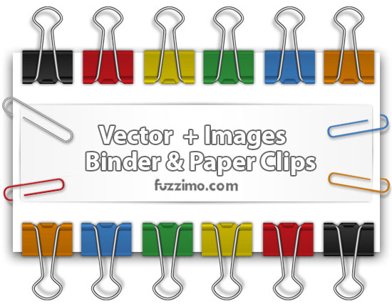 550x430 Free Vector Binder Amp Paper Clips + Images Fuzzimo