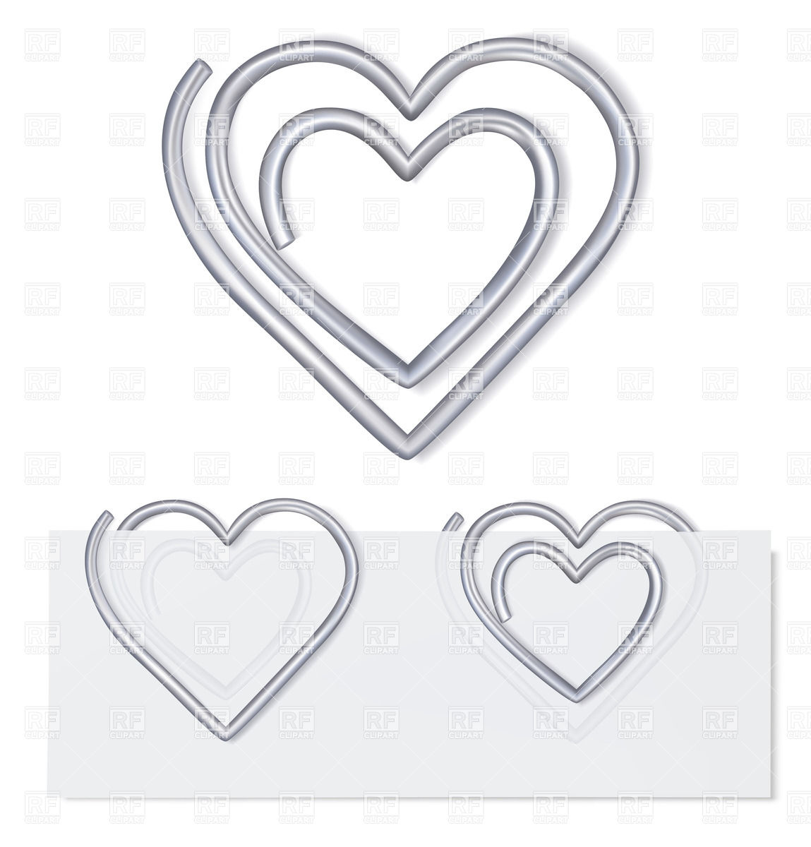 1149x1200 Heart Shaped Wire Paper Clip Vector Image Vector Artwork Of