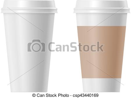 450x339 Paper Coffee Cup. Rgb Vector Illustration